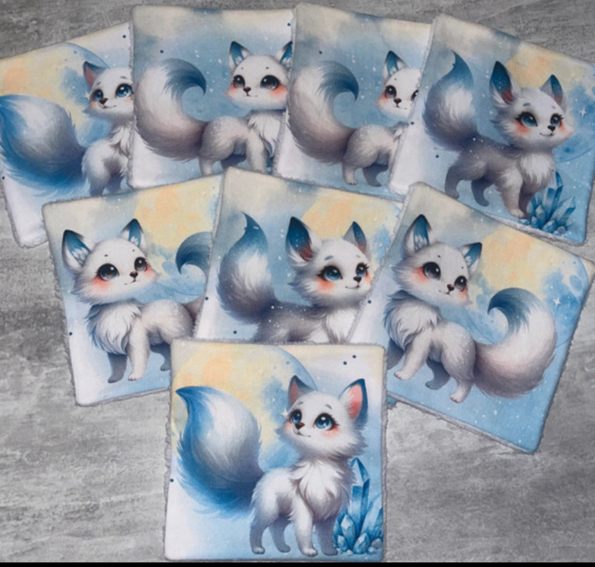 8 lingettes lavables chats astral