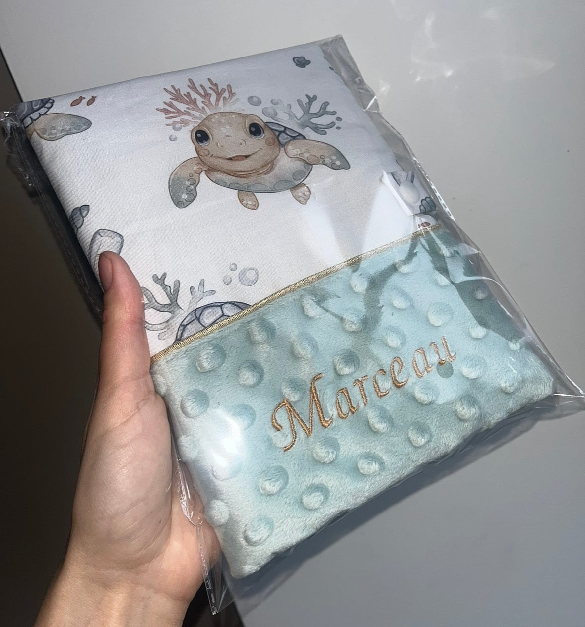 Protège carnet de santé tortue