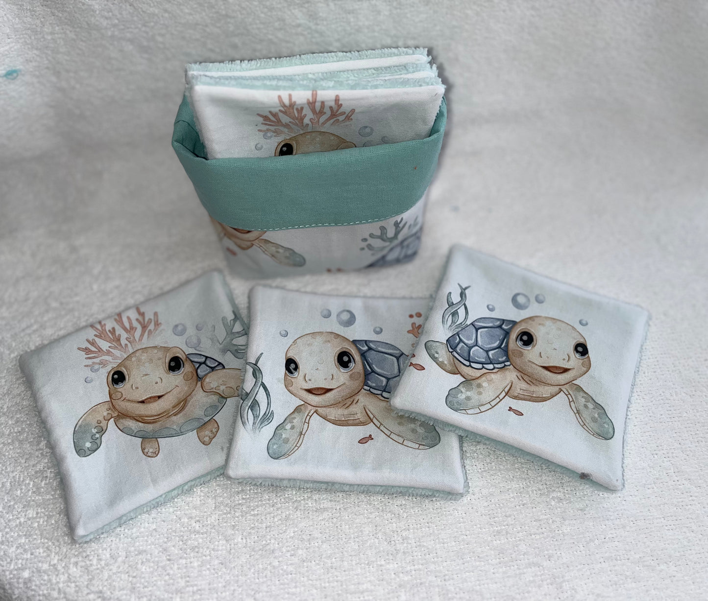 Corbeille + lingettes