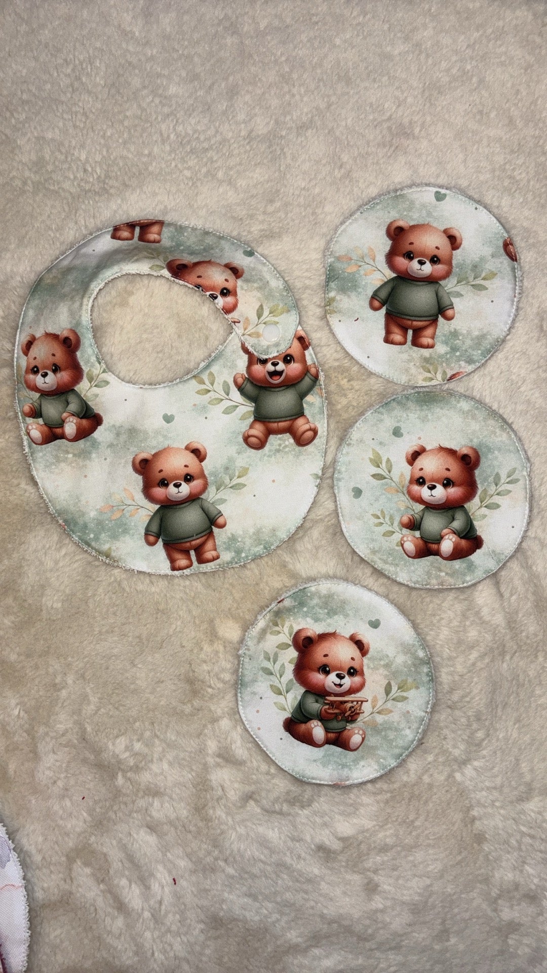 Coffret naissance ourson vert