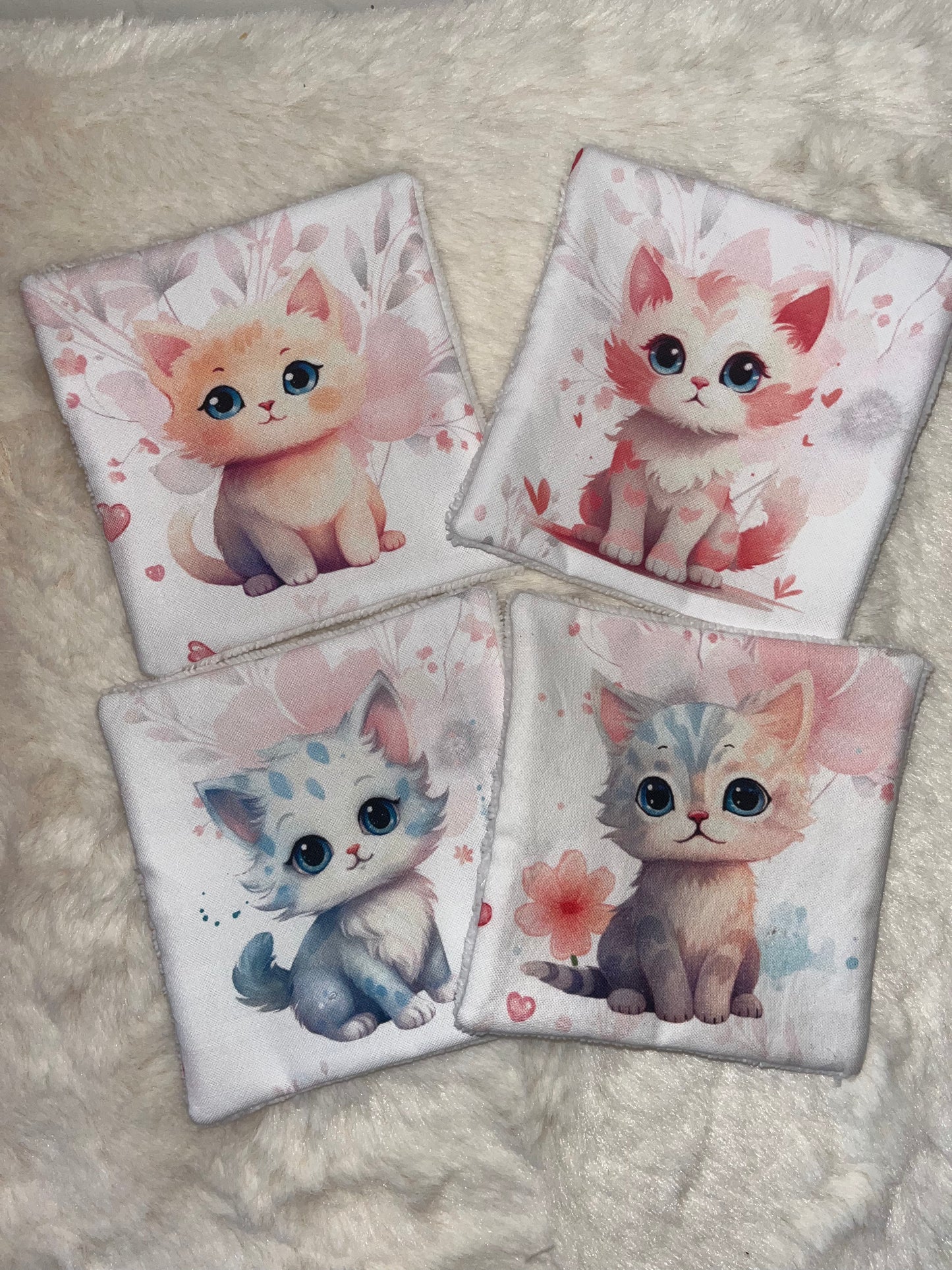 4 lingettes chats