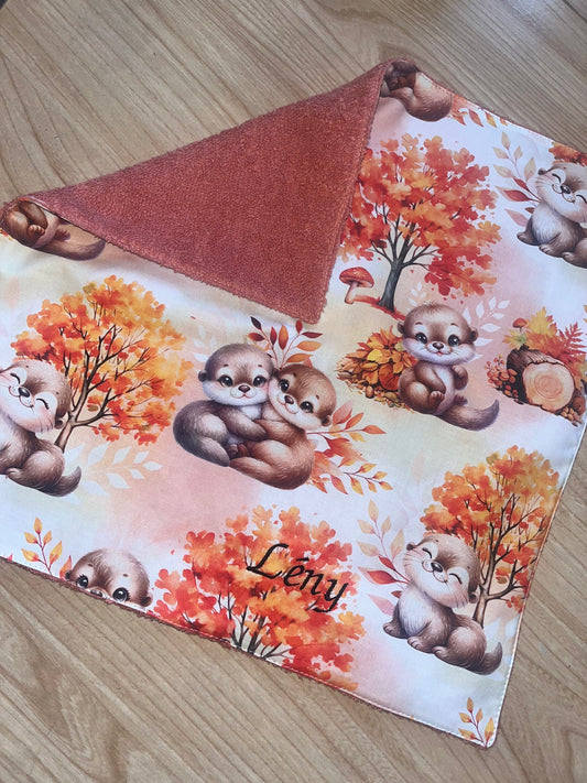 Serviette de table loutre