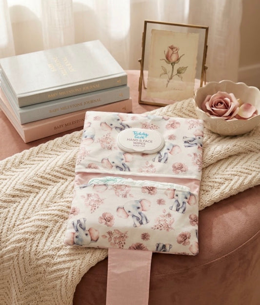 Pochette lingettes couches éléphant