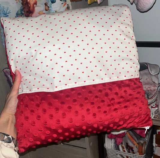 Coussin déhoussable cœur