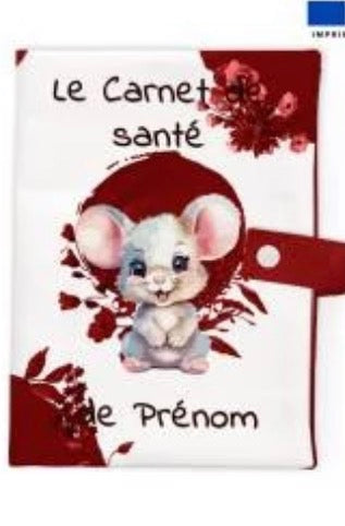 Protège carnet de santé souris