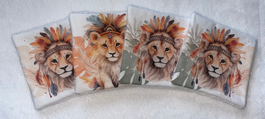4lingettes lion indiens