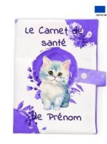 Protège carnet de santé chat