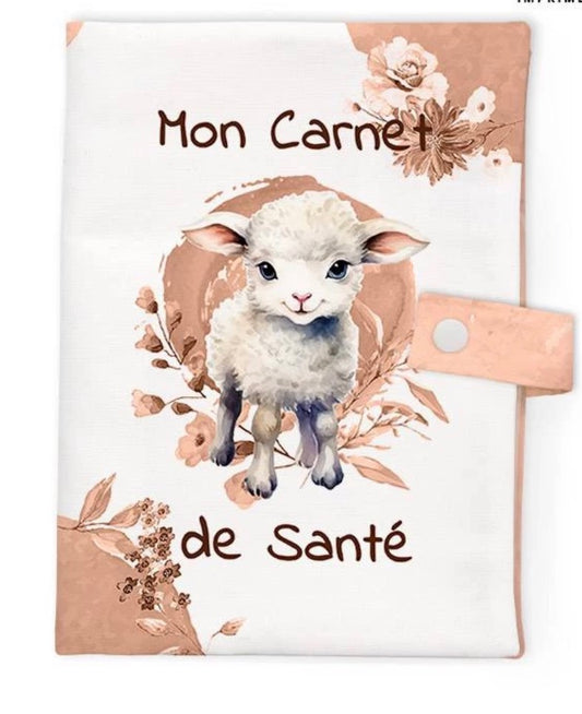 Protège carnet de santé velours