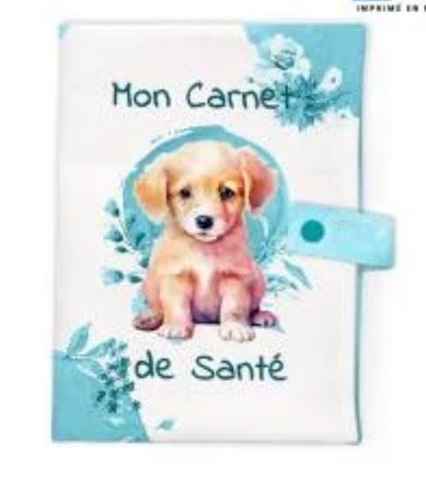 Protège carnet de santé bleu