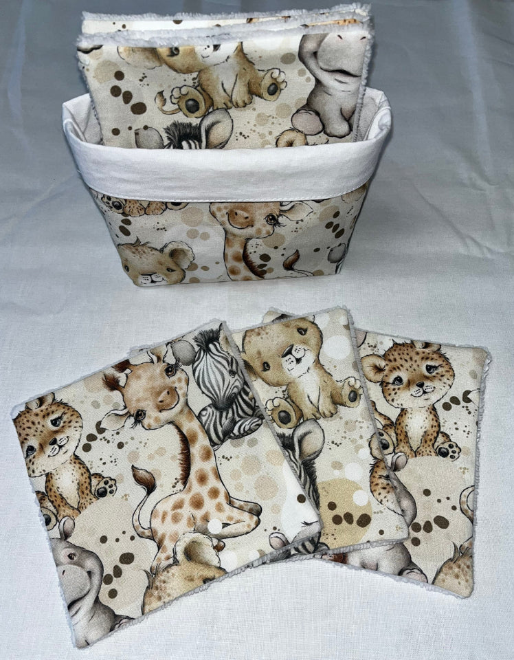 Corbeille / lingettes savanes