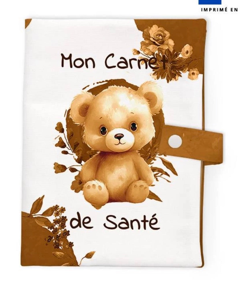 Protège carnet de santé velours