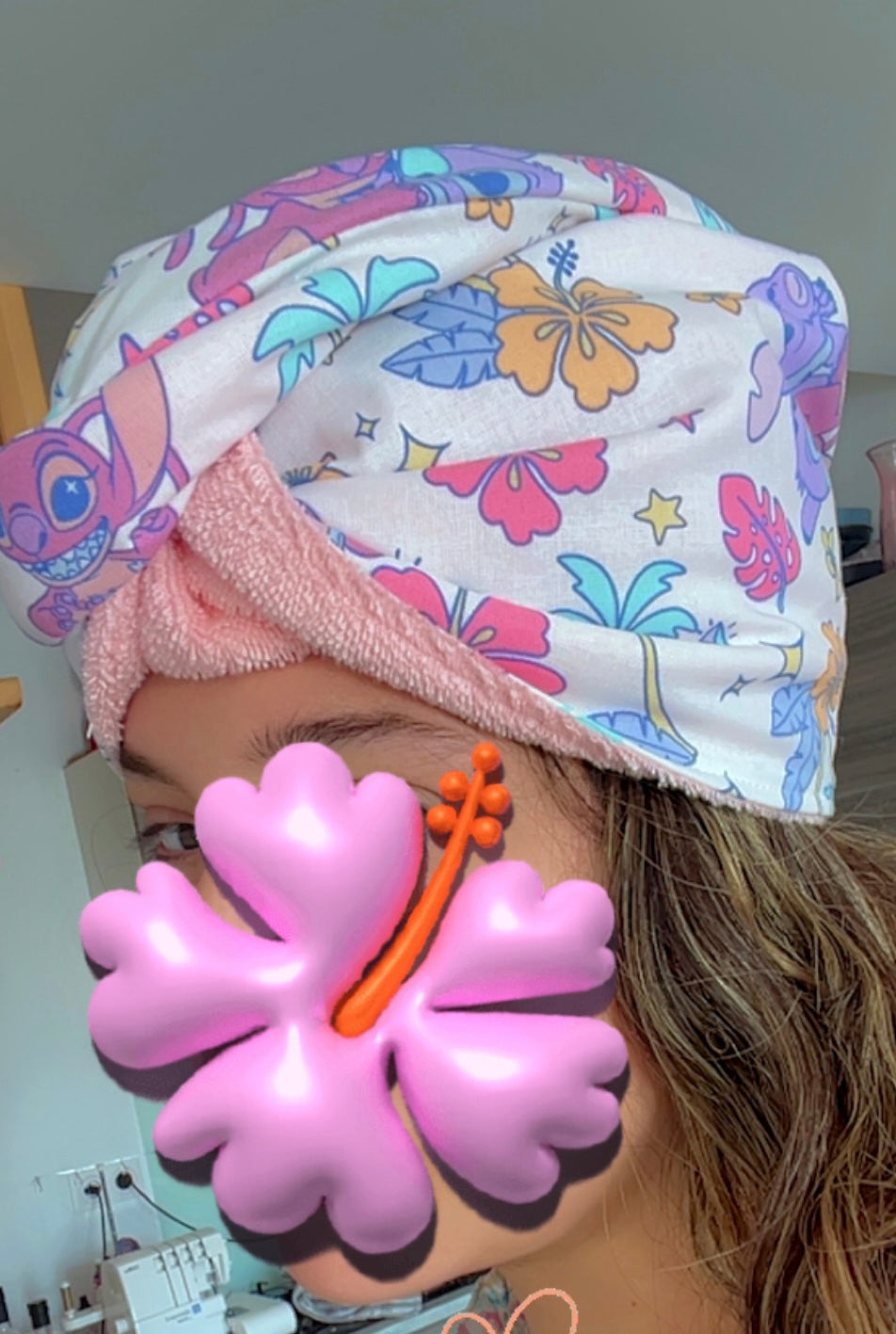 Serviette cheveux , taille enfant
