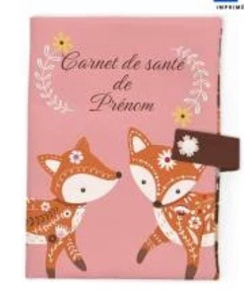Protège carnet de santé renard