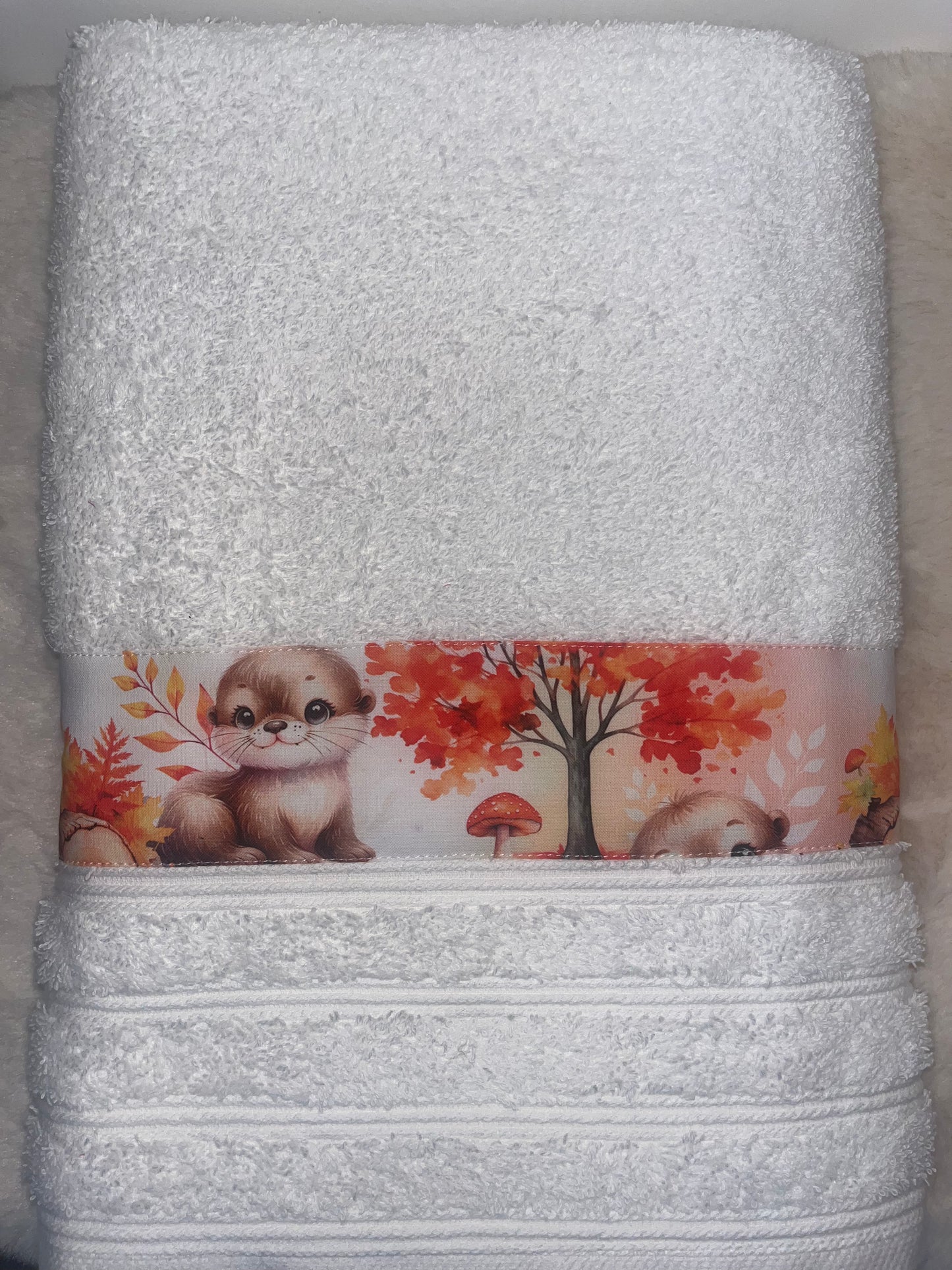 Duo serviette loutre orange