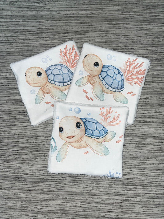 Coton lavable tortue