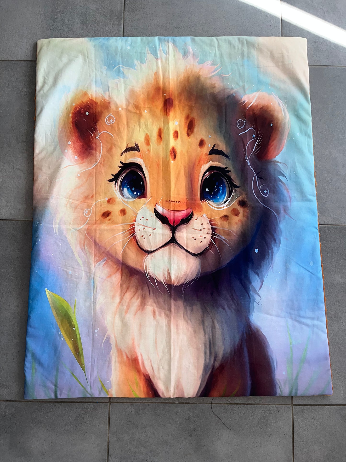 Couverture lion bébé