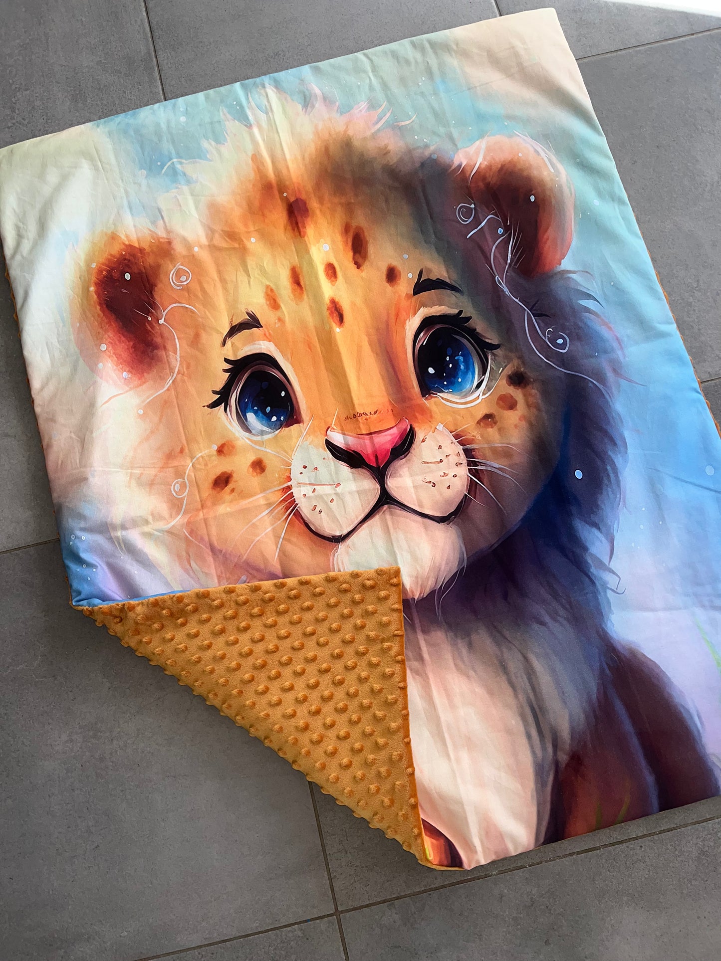 Couverture lion bébé