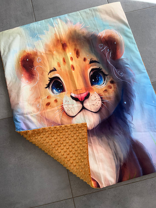 Couverture lion bébé