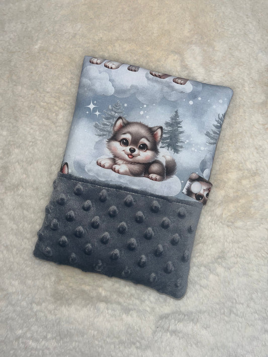 Protège carnet de santé loup