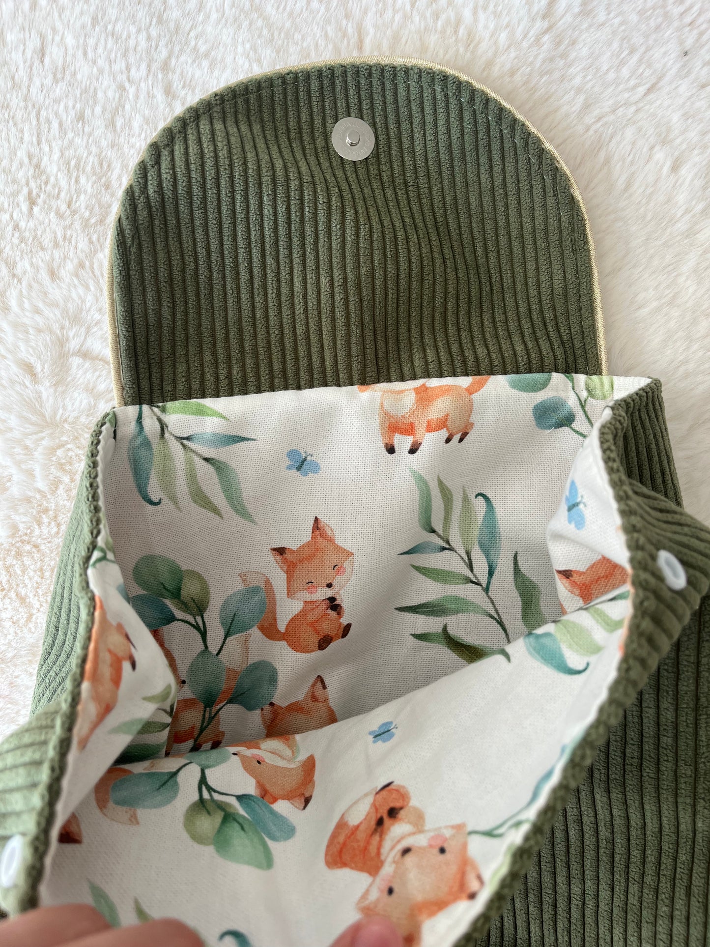 Sac à dos velours renard