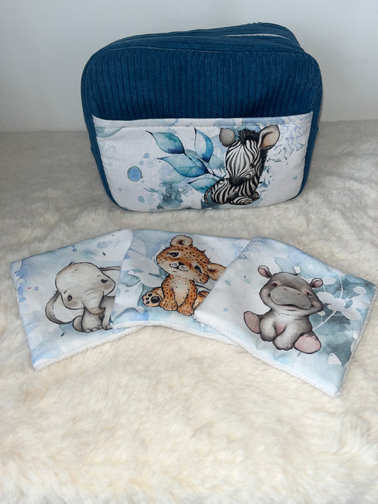 Trousse de toilette savane / renard ou tigre