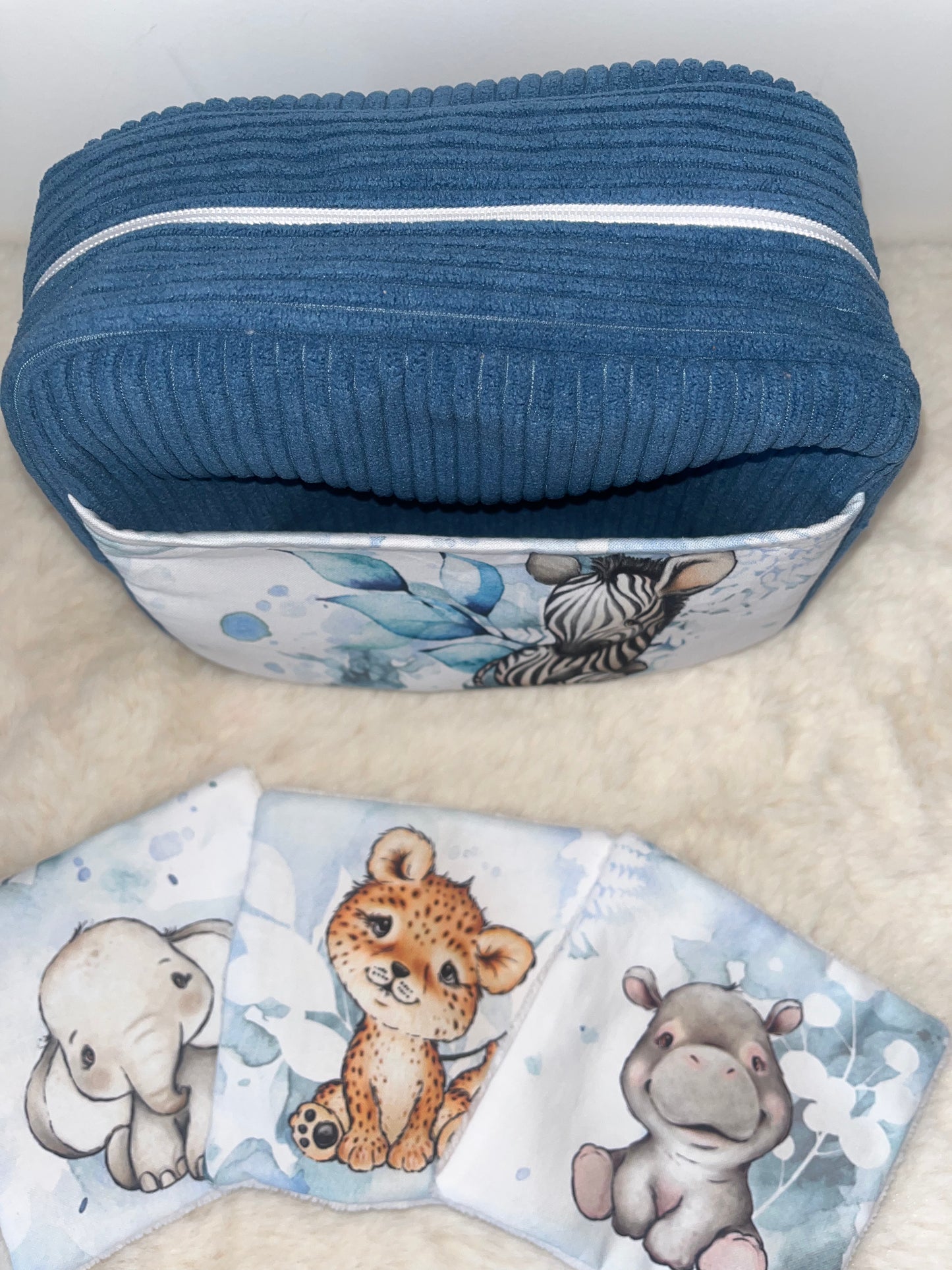 Trousse de toilette savane / renard ou tigre