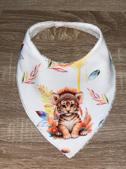 Bavoir bandana 6/18 mois lion indien