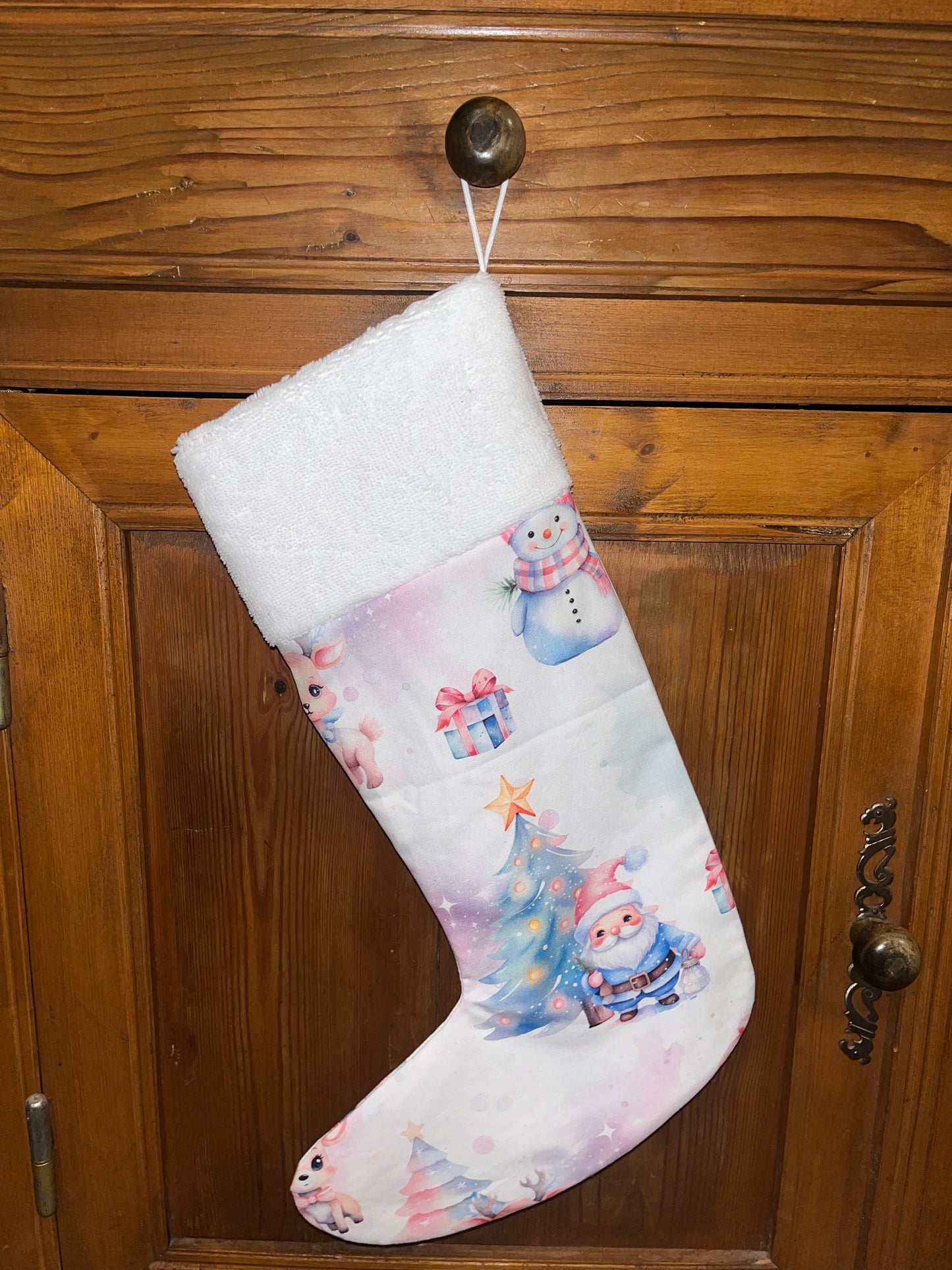 Grande chaussette de Noël père Noël