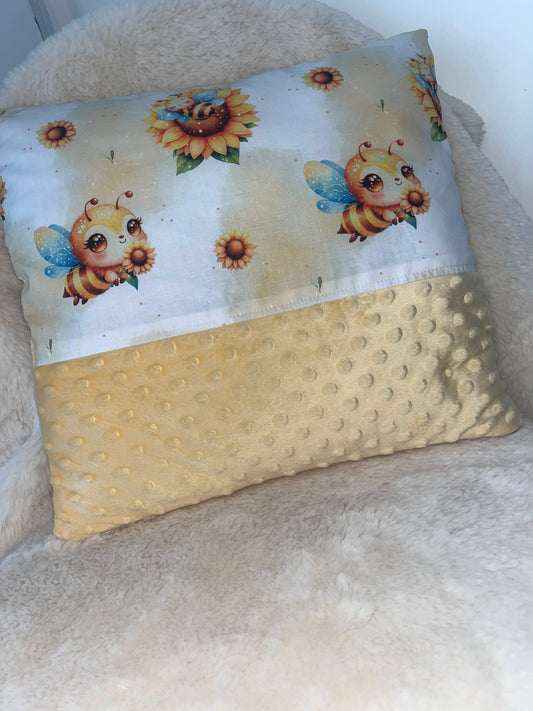 Coussin abeille déhoussable
