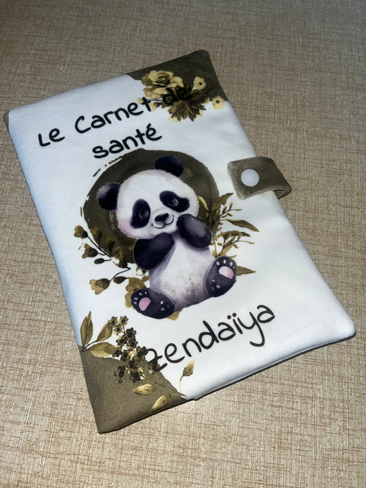Protège carnet de santé panda