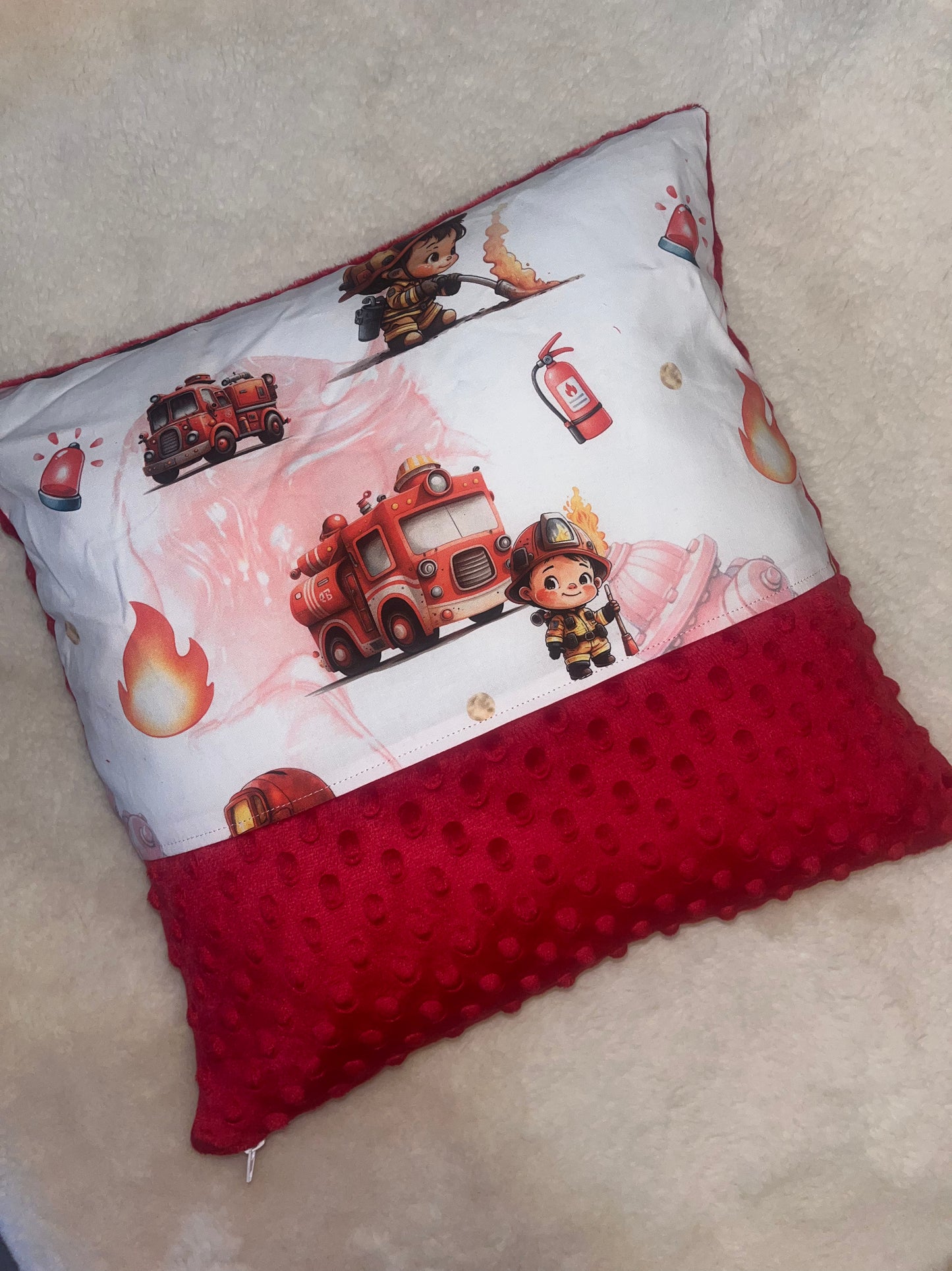 Coussin déhoussable pompier