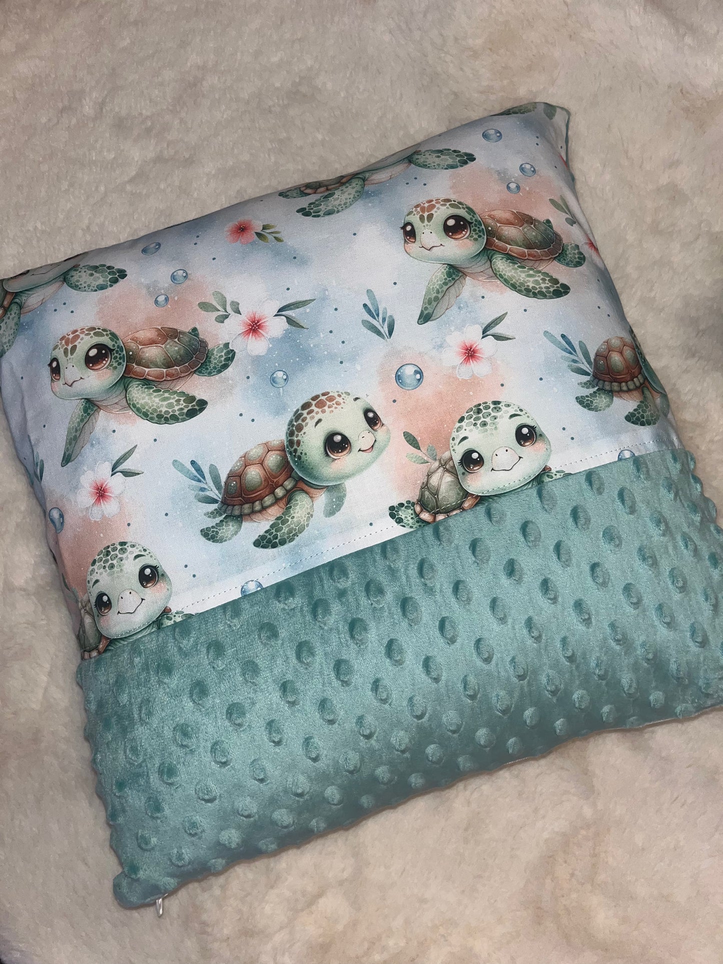 Coussin déhoussable tortue