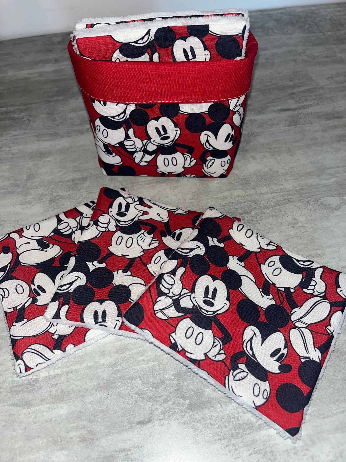 Corbeille /6 lingettes bambous