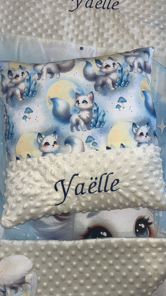 Coussin déhoussable chat astral