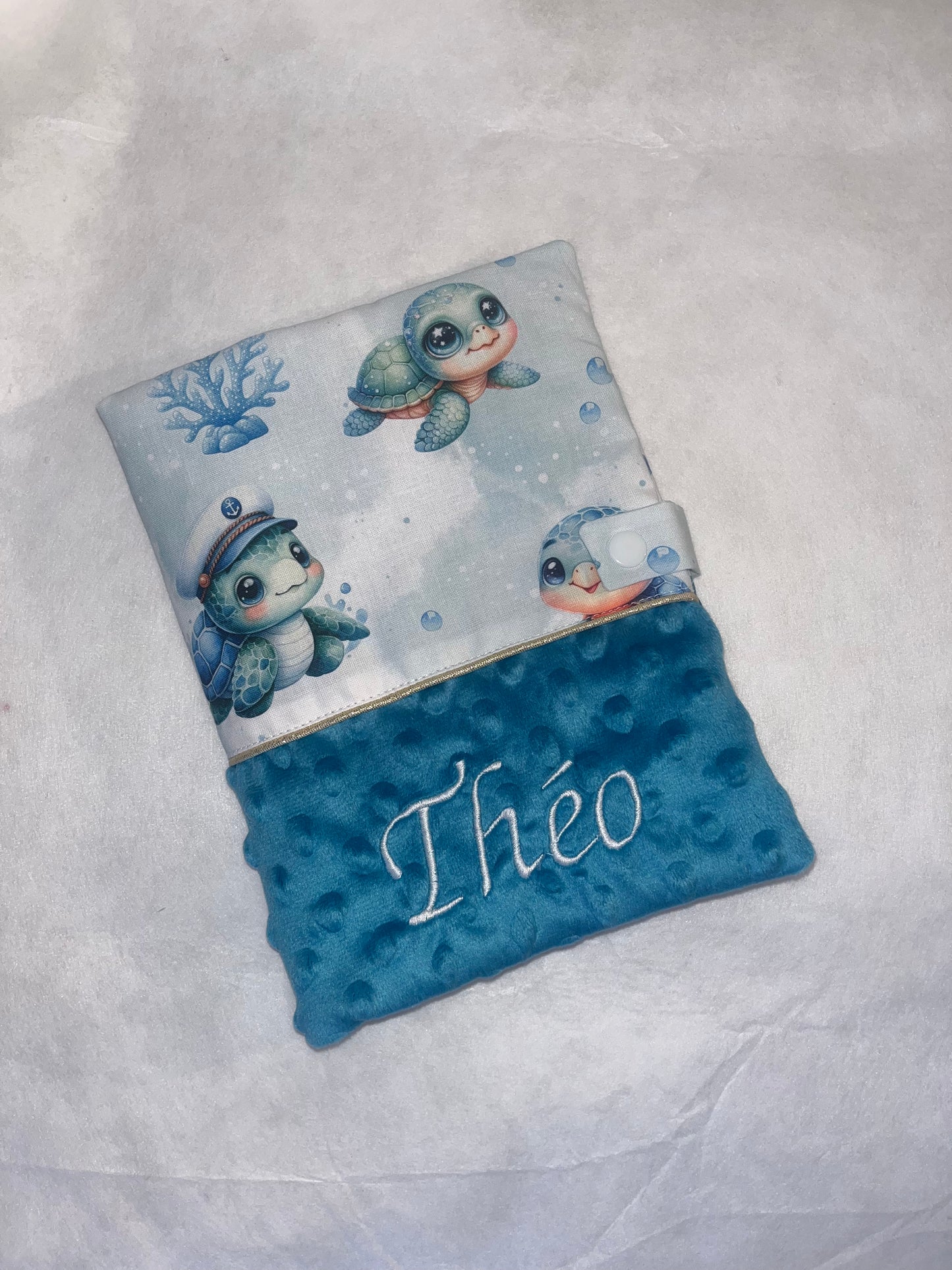 Protège carnet de santé tortue